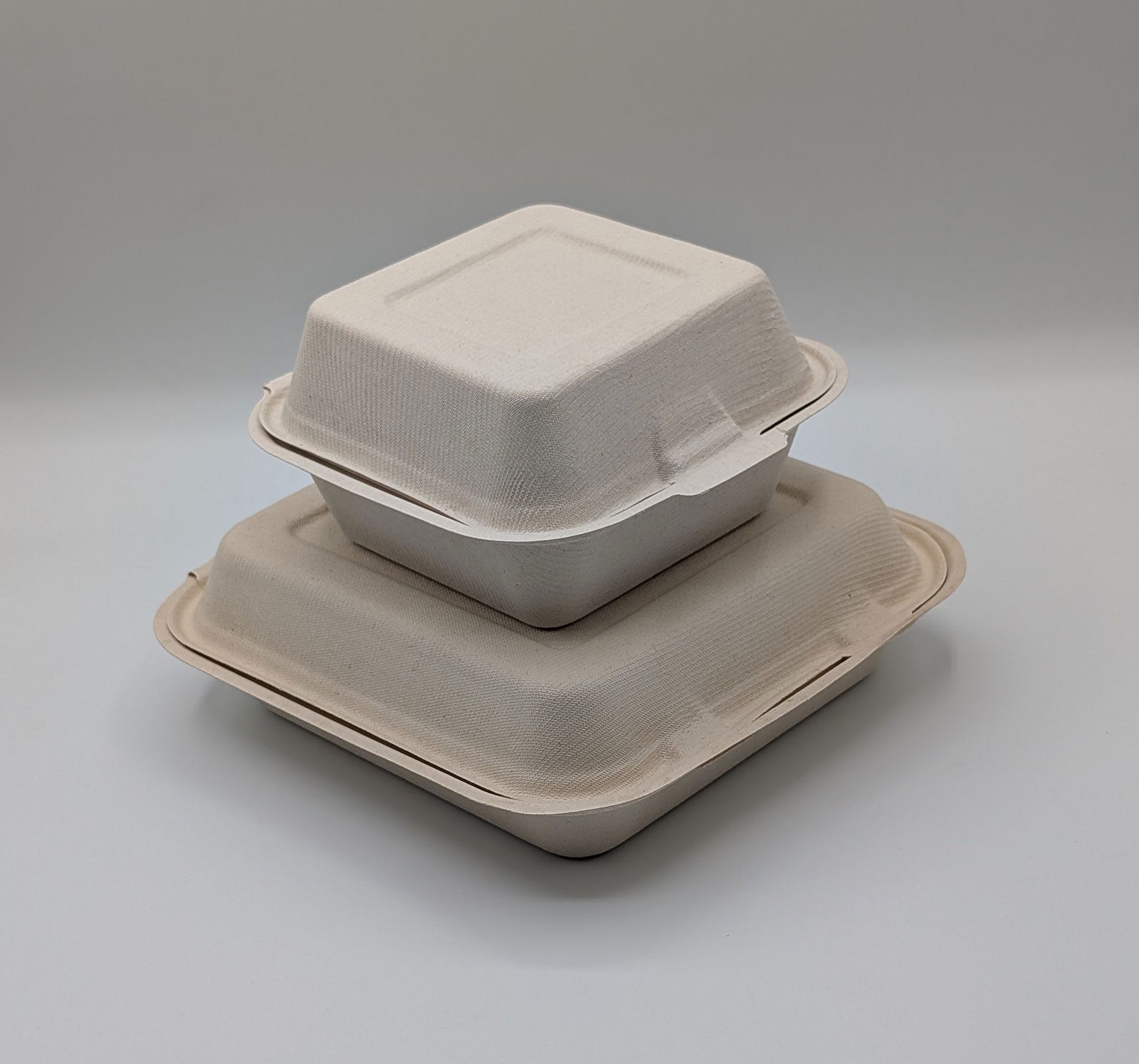 Bagasse Hinged Containers